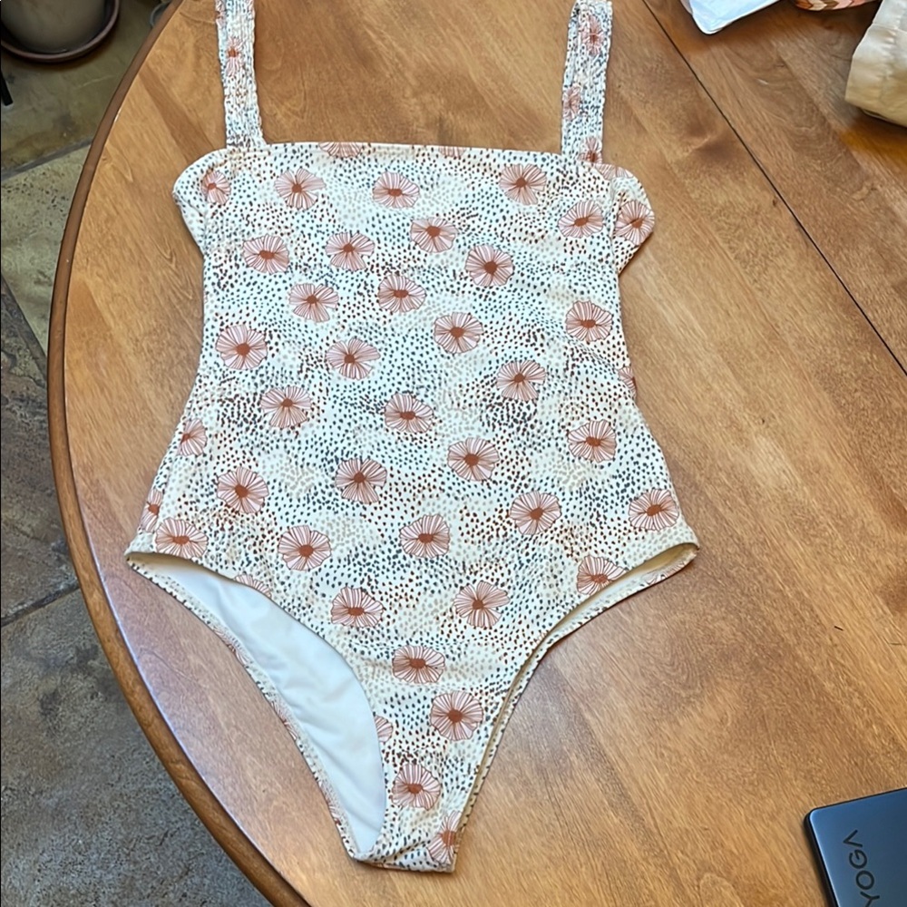Women’s One Piece Swimsuit with Floral Pattern